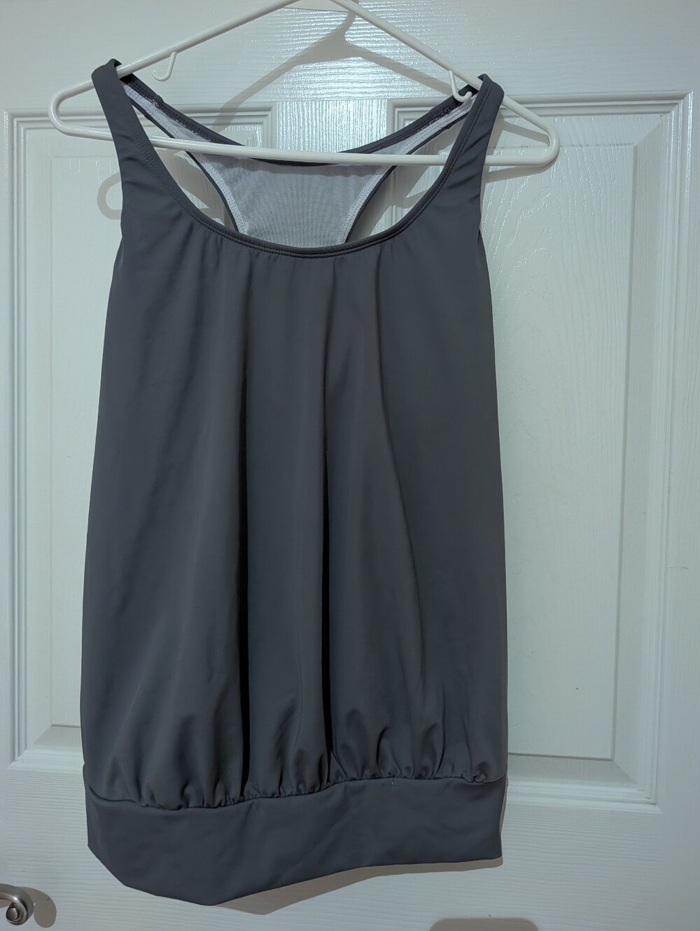 Source Unknown Charcoal Gray Racerback Workout Tank